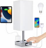 Soilsiu LED Bedside Lamp with USB-C Port, Graduation Gift for College Students and Dorms