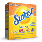 Sunkist Soda Singles To Go Drink Mix – Zero-Calorie Soda Alternative for Health-Conscious Hydration at Home and the Gym
