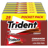 Trident Spearmint Chewing Gum – Car Cup Holder Travel Pack for Road Trips and Business Errands