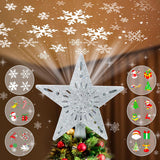 [Brand Name] Christmas Tree Topper with Projection – Easy Holiday Gift for Friends, Comes in Festive Gift Box No Wrapping Needed