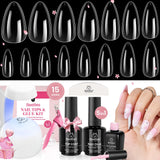 Beetles Gel Nail Kit Etch-X – Holiday Gift for Girls and Teens, Portable USB Manicure Kit with 12 Sizes