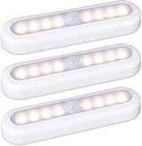 STAR-SPANGLED 3 Pack LED Motion Sensor Light Indoor Battery Powered – Soft 4.5V Light for Night Safety on Stairs, Bathroom, and Entryway