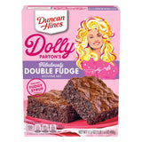 Duncan Hines Dolly Parton Brownie Mix Fabulously Double Fudge – Valentine's Day Gift for Her, Ready-to-Bake Chocolate Dessert Kit, 17.6 oz