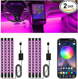 Winzwon Outdoor Party LED Strip with Music Sync – Trunk or Treat Decoration and Tailgate Atmosphere, Weatherproof