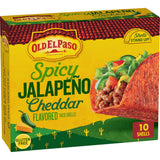 Old El Paso Jalapeño Cheddar Stand 'N Stuff Taco Shells – Mild Spice Level Kids Love, Parents Trust