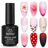 Beetles Matte Gel Top Coat – Clean Beauty Nightly Ritual Pick, Gentle Chrome-Proof Matte Layer for Health-Conscious Nail Users