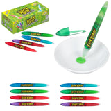 Juicy Drop Squeeze Gel Candy Pens – Shelf-Stable Trick-or-Treat Handout for Neighborhood Porches, 12 Pack