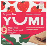 Yumi Strawberry Rhubarb Bar – No Mess Portable Snack for Playground, Car Rides and Errand Runs