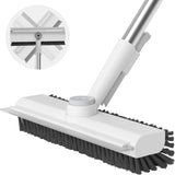 [Brand] Extendable 30-50 Inch Scrub Brush with Scraper and Squeegee – All-Weather Outdoor Floor Cleaner