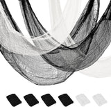 Creepy Cloth Soft Fabric Gauze Set – No Flame No Smoke Halloween Drapes for Sleep-Friendly Bedrooms