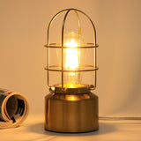 Haian Support Compact Study Lamp - Steampunk Industrial Bedside Light for Reading Sessions and Quiet Work Corners, Bulb Included