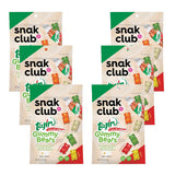 Snak Club Tajin Gummy Bears – Birthday Party Candy for Kids, Assorted Fruit Single Serve Bags