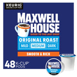 Maxwell House Original Roast K-Cup Pods for Intentional Kitchens, Individually Sealed Pods in a Neutral Pantry Box