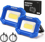 WORKPRO Magnetic Work Light 2-Pack – Thoughtful Holiday and Birthday Gift for Car Guys and Campers