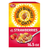 Honey Bunches of Oats with Strawberries Breakfast Cereal – Parent-Approved Whole Grain Cereal for the Breakfast Table and After-School Snacking