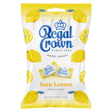 Regal Crown Sour Lemon Hard Candy – Grandparent-Approved Candy for Kids, Real Lemon Juice Kettle Cooked Sweets (6.25 oz Peg Bag)