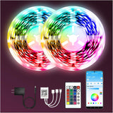dalattin Smart LED Strip Lights for Home Decor, Cuttable RGB Light Strip 32.8FT to 200FT with Adhesive Backing, Dimmable Mood Lighting for Bedroom and Dorm