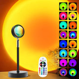 Sunset Lamp Projector – Self Care Ritual Light, Gentle Color Fade Modes for Bath Time and Meditation