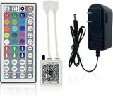 KEXU RGB LED Strip Controller with IR Remote – Safe Playroom Accent Lighting with 24V Adapter