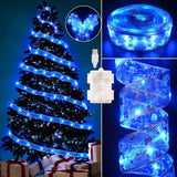 Otomix Battery Operated Sheer Organza Lights – Pet and Kid Friendly Holiday Garland for Playroom