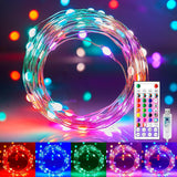 Minetom Simple String Lights – 100 LED Single Color Mode for Uncluttered Bedroom Aesthetic, USB Powered