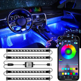 LivTee RGB Accent Strips – Outdoor Road Trip Setup, 12V USB Music-Sync LED Light Kit