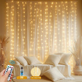 Luminos Glow IP44 Curtain String Lights – Portable Outdoor Lighting for Camping and Backyard
