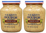 Grey Poupon Country Dijon Mustard – #1 Grade Dijon in an Elegant Glass Jar for Gourmet Entertaining
