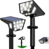 Kyson Solar Landscape Spotlights, 3 Modes Cool White Outdoor Lighting for Porch, Pool Deck & Outdoor Dining Areas