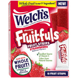Welch's Absolute Fruitfuls Strawberry Fruit Strips – Midday Energy Snack for Clean Eating Diets, Vegan and Halal Certified