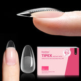 Beetles 16-Size Apex Nail Tips for Nail Tech Students – Cosmetology Practice Station, Structured Shapes in 192pcs