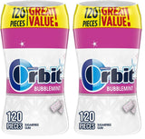 Orbit Bubblemint Sugar-Free Chewing Gum – Post-Meal Breath Freshener Without Sugar, 120 ct Bulk Bottle