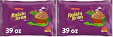 Malt-O-Meal Raisin Bran Cereal – After-School Snack Straight from the Pantry Bag, 39 OZ Resealable Family Pack