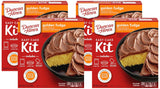 Duncan Hines Easy Cake Kit Golden Fudge Mix – Single Layer Chocolate Fudge Cake for Preschool Celebration, 4-Pack