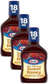 Kraft Hint of Honey Slow-Simmered BBQ Sauce – Family Dinner Table Dip for Chicken Nuggets and Onion Rings