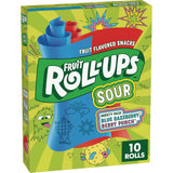 Fruit Roll-Ups Sour Fruit Snacks – Backpack Snack for School Kids, 30-Count Bulk Pack with Tongue Tattoos