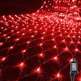 WATERGLIDE Outdoor Christmas Mesh Net Lights 12ft x 5ft 360 LED for Mantel Displays, Window Glow, and Home Atmosphere