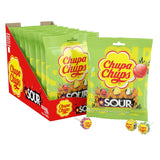 Chupa Chups Sour Lollipops – Baby Shower & Kids Party Favor Candy, Three Flavor Bulk Bag of 25