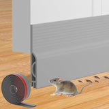 Door Draft Stopper – Cut-to-Fit Weather Stripping in Neutral White for a Less-Is-More Home