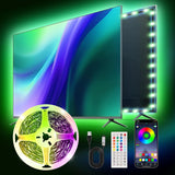 Ailitty AuroraStrip – PC Setup Bias Light, 16M Color Monitor Backlight for Coders, Designers, and Streamers