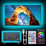 Maylit Smart TV Backlight – Housewarming Gift Idea, 20ft USB LED Strip with Music Sync for Any Living Room