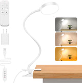Glocusent Dimmable Bedside Book Light with 3 Color Temperatures – Calming 3000K Warm Light for Mindful Evening Reading