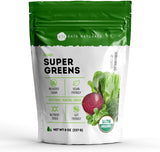 Kate Naturals Organic Super Greens Powder – Self Care Superfood Blend with Probiotic Gut Support for Morning Wind Down Drinks