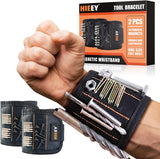 HIEEY 2 Pieces Screw Holder Magnetic Wristband – Unique Valentine's Day Anniversary Gift for Him, Practical Bridal Shower and Birthday Gift for Men Women