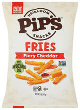 Pipsnacks Fiery Cheddar Fries, 5 Oz – No Artificial Dyes Savory Snack for Wellness