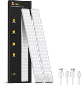 LUMIORA Rechargeable Under Counter Light – Hidden Magnetic Mount, Neutral White and Warm White Finish, Intentional Home Design, 2 Pack