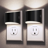 DORESshop Night Light 2 Pack – Auto On Off Plug in Light for Shared Kids Bedroom and Bathroom, No Flame