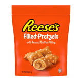 Reese's Filled Pretzel Nuggets Peanut Butter Strawberry – Resealable Outdoor Snack for Camping Trips, Patio Lounging, and Tailgates