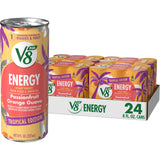 V8 +Energy Sparkling Juice-Style Energy Drink – Clean Label Afternoon Pick-Me-Up for Mindful Professionals, 50 Calories, No Added Sugar