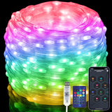 LuminGlow Smart IC Fairy Lights 33ft with Music Sync – Modern Mood Lighting for Dorm Room Makeover